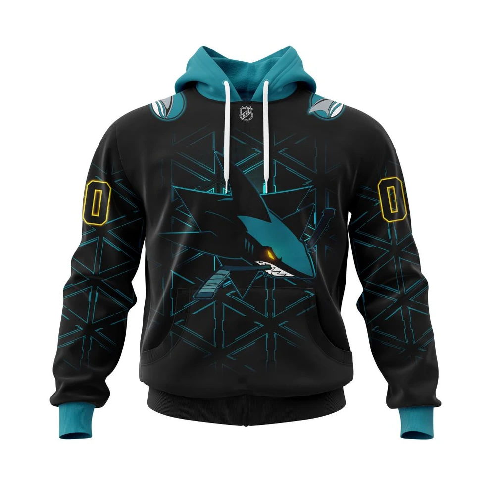 Hoodie San Jose Sharks, With Specialized Logo Concepts Kits QTNHL080524A3864HD