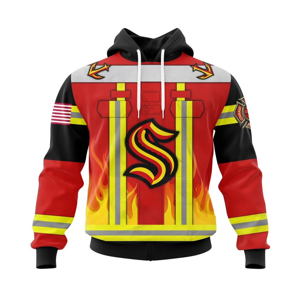 Hoodie Seattle Kraken Honnor Firefighter Uniform V0622 QTNHL080524A3747HD