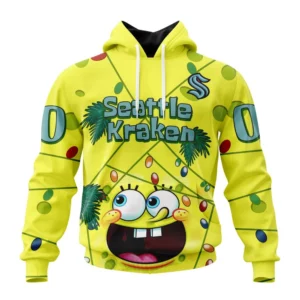 Hoodie Seattle Kraken, Specialized Jersey With Spongebob V0122 QTNHL080524A3254HD