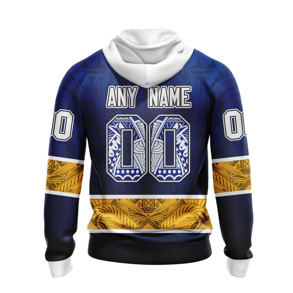 Hoodie St. Louis Blues, Specialized Native With Samoa Culture V0222 QTNHL080524A3887HD - Image 2