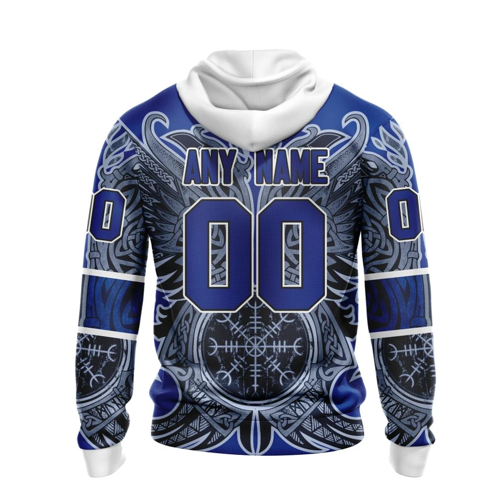 Hoodie St Louis Blues, Specialized Norse Viking Symbols St2201 QTNHL080524A410HD - Image 2