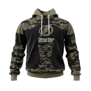 Hoodie Tampa Bay Lightning, Honors Veterans And Military Members QTNHL080524A3915HD