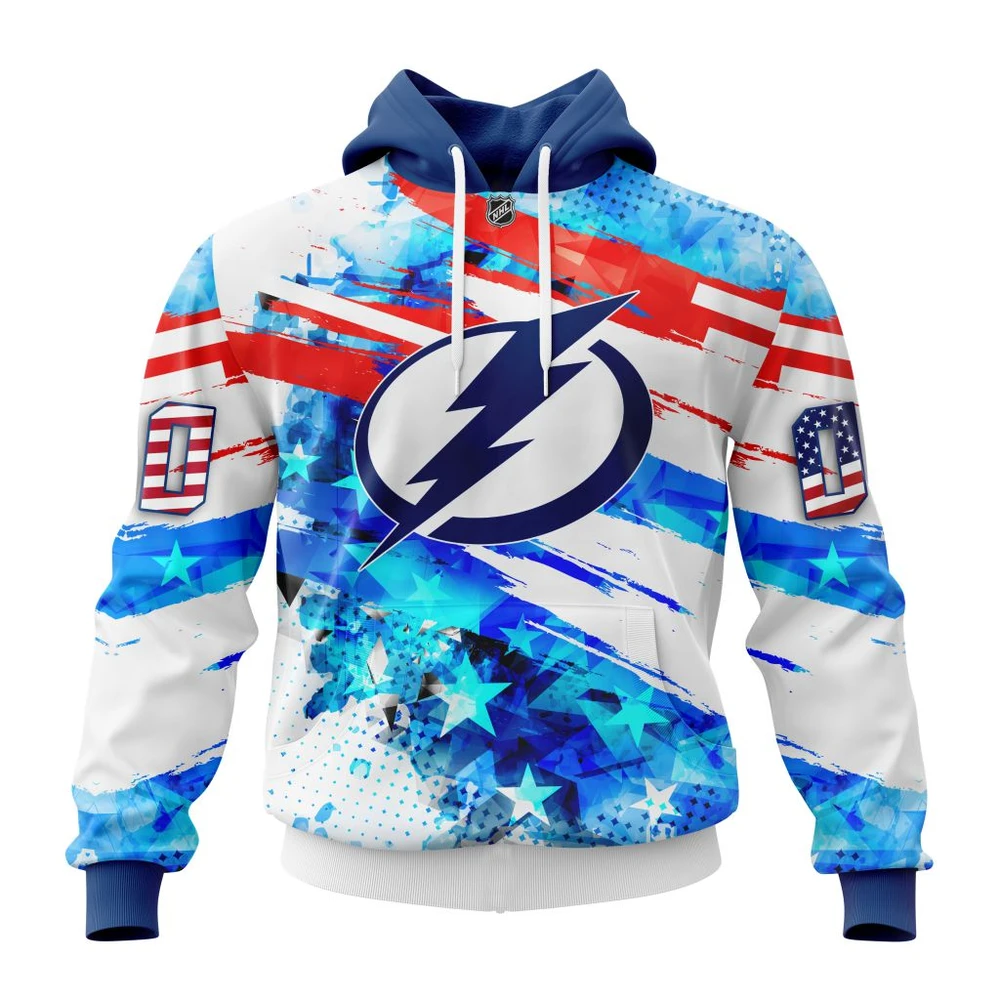 Hoodie Tampa Bay Lightning, Special Concept For Independence Day St2201 QTNHL080524A2138HD