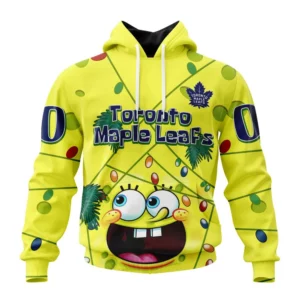 Hoodie Toronto Maple Leafs Specialized Jersey With Spongebob V0122 QTNHL080524A369HD