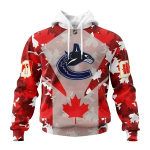 Hoodie Vancouver Canucks, Special Concept For Canada Day St2201 QTNHL080524A2151HD