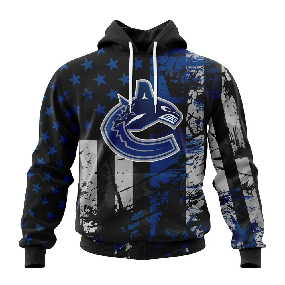 Hoodie Vancouver Canucks Specialized Jersey For America QTNHL080524A3218HD