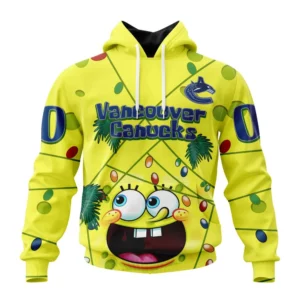 Hoodie Vancouver Canucks Specialized Jersey With Spongebob V0122 QTNHL080524A3250HD