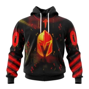 Hoodie Vegas Golden Knights, Specialized Jersey For Halloween Night QTNHL080524A373HD