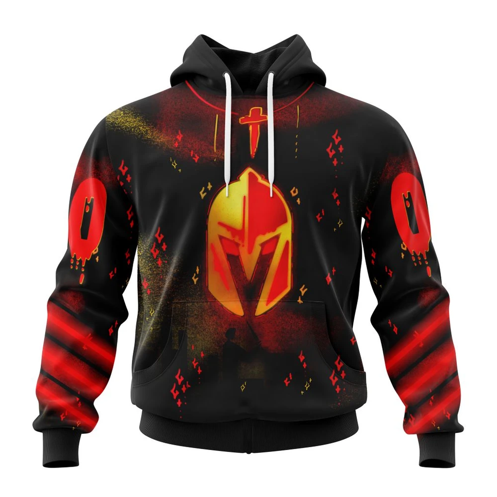 Hoodie Vegas Golden Knights, Specialized Jersey For Halloween Night QTNHL080524A373HD