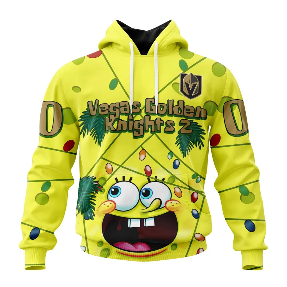 Hoodie Vegas Golden Knights, Specialized Jersey With Spongebob V0122 QTNHL080524A3249HD