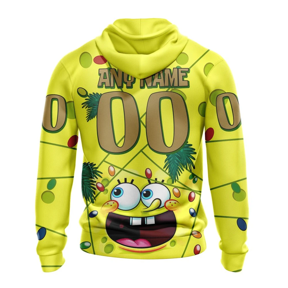 Hoodie Vegas Golden Knights, Specialized Jersey With Spongebob V0122 QTNHL080524A3249HD - Image 2
