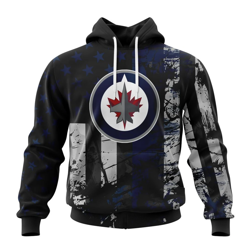 Hoodie Winnipeg Jets Specialized Jersey For America QTNHL080524A3216HD