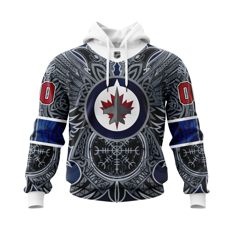 Hoodie Winnipeg Jets , Specialized Norse Viking Symbols St2201 QTNHL080524A3960HD