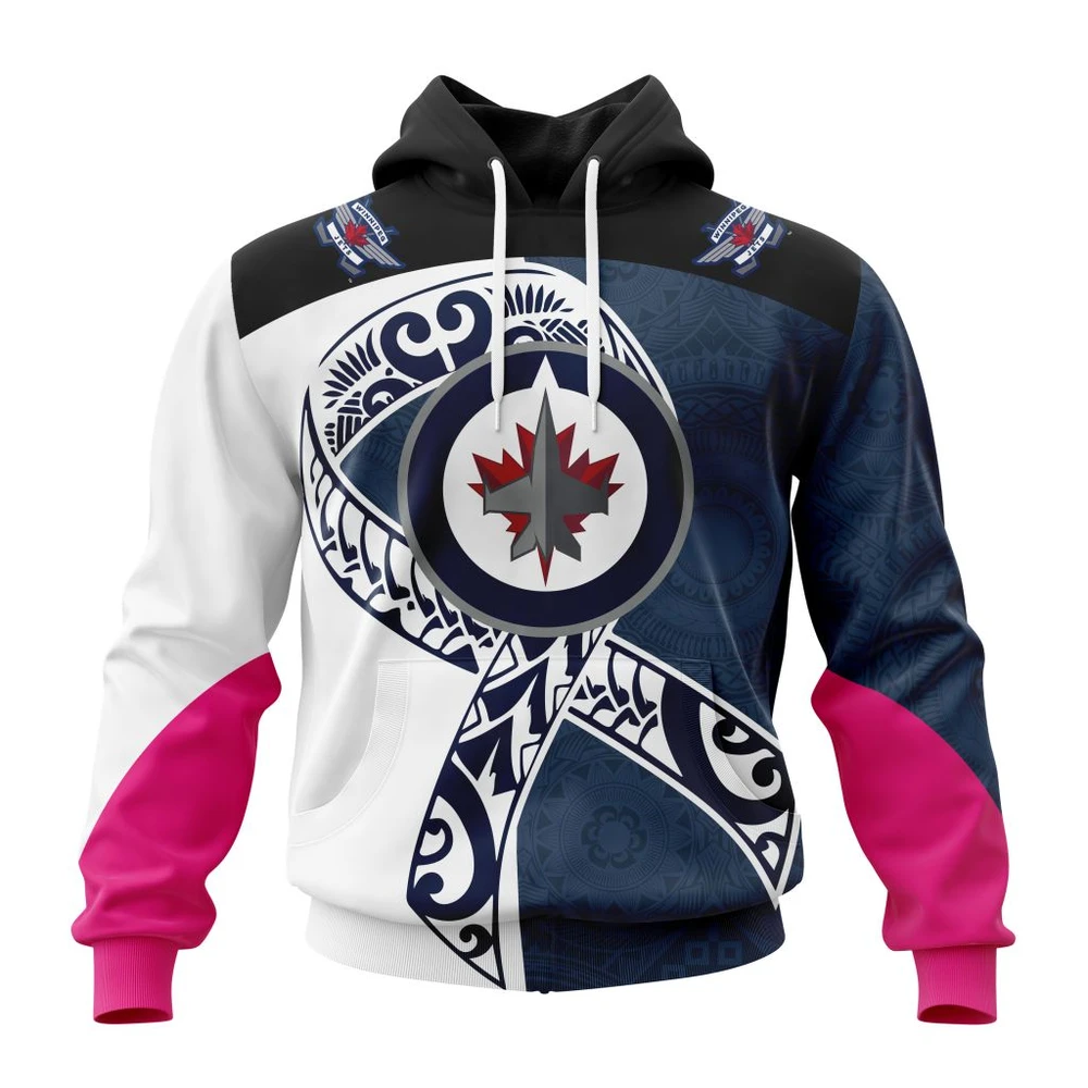 Hoodie Winnipeg Jets Specialized Samoa Fights Cancer Jersey QTNHL080524A3276HD