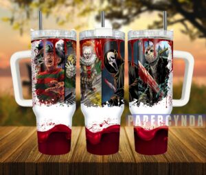 Horror Icons Insulated Tumbler - Keep Drinks Chilled in Style