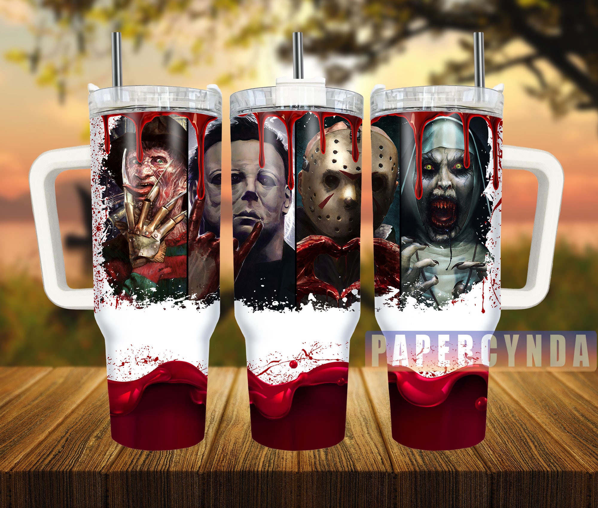 Spooky Horror Movie Tumbler - Unique Gift for Horror Fans