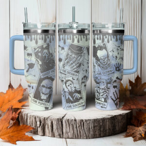 Chilling Horror-Themed Tumbler - Perfect for Spooky Season Sips