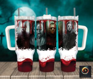 Horror Icon Stainless Steel Tumbler - Perfect Gift for Horror Fans
