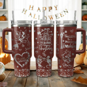 Horror Characters Movies Custom Stanley Quencher 40oz Stainless Steel Tumbler With Handle - Threewoofs