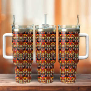 Horror Characters Movies Custom Stanley Quencher 40oz Stainless Steel Tumbler With Handle - Threewoofs