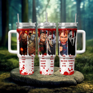 Horror Movie Icons Tumbler - Perfect Gift for Thriller Fans