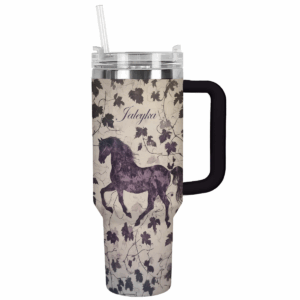 Horse Animal Custom Stanley Quencher 40oz Stainless Steel Tumbler With Handle - Threewoofs