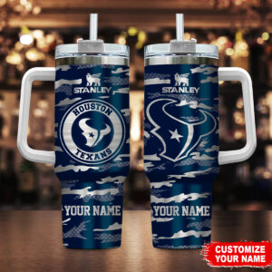 Personalized Houston Texans Stanley Tumbler - Custom Name Gift
