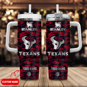 Customizable Houston Texans Stanley Tumbler with Handle - Perfect Gift for Fans