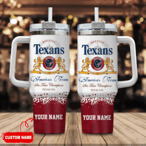 Custom Houston Texans Personalized Tumbler Mug - Perfect Gift for Fans