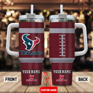 Custom Name Football Tumbler - Personalized Fan Gift for Sports Enthusiasts