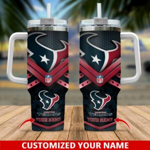 Personalized NFL Team Tumbler with Handle & Straw - Show Your Team Spirit!