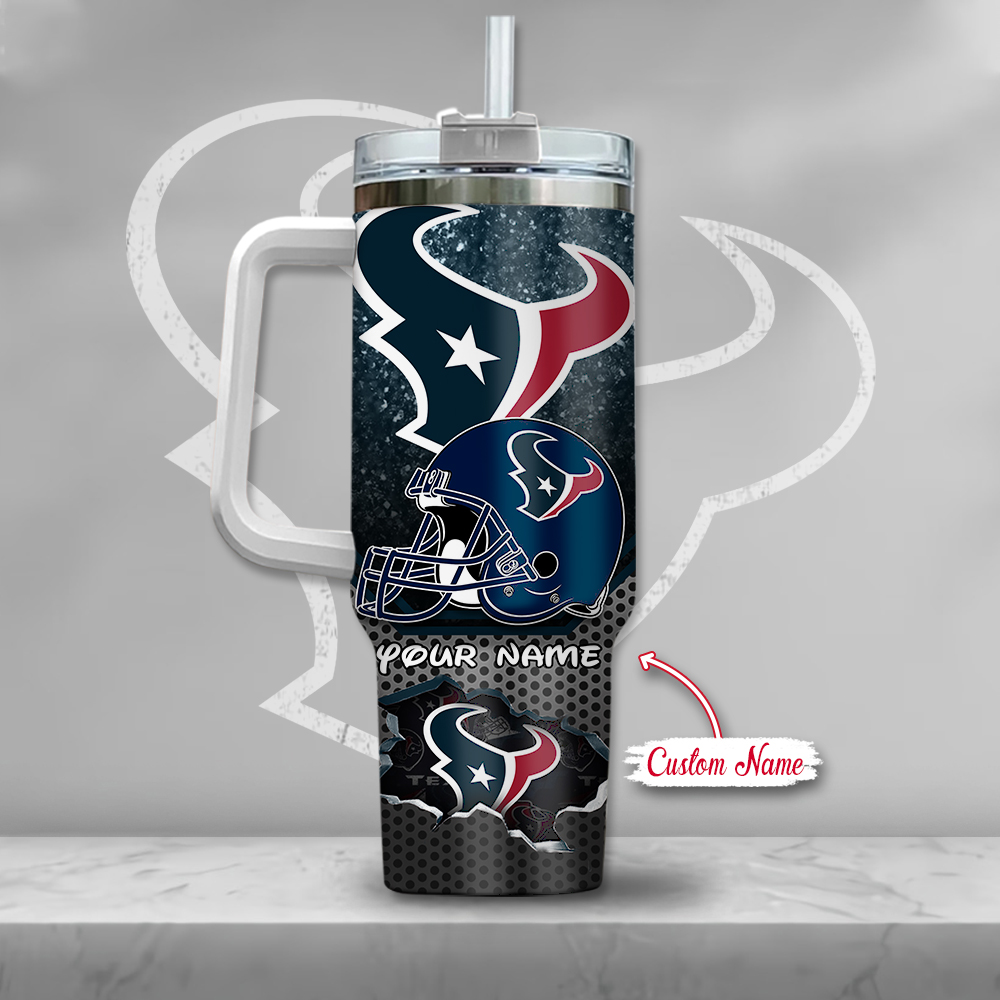 Customizable Mickey Mouse & Football Team Stainless Steel Tumbler with Straw - Image 3