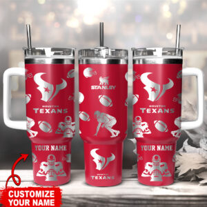 Customizable Houston Football Tumbler - Show Your Team Spirit with Personalized Drinkware