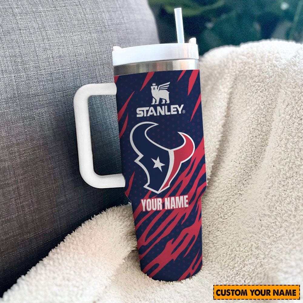Personalized Stanley Tumbler with Handle - Custom NFL Fan Gift - Image 2