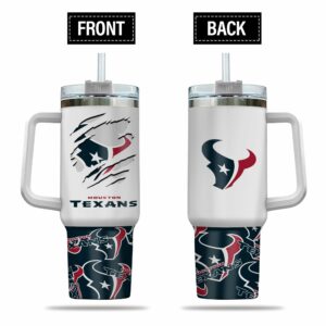 Ultimate Houston Texans Stainless Steel Travel Mug with Handle & Straw