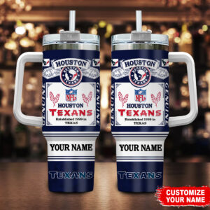 Customizable Houston Texans Tumbler Mug with Handle - Perfect Gift for NFL Fans
