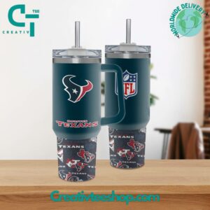 Houston Texans NFL Tumbler Mug with Handle - Perfect for Fans & Game Day