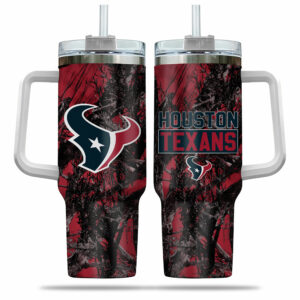 Houston Texans Camo Insulated Tumbler – Stay Hydrated in Style!