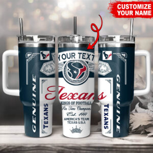 Customizable Texans Tumbler Mug - Perfect Gift for Football Fans