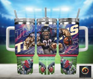 Ultimate Football Fan Tumbler - Insulated Sporty Design for Game Day