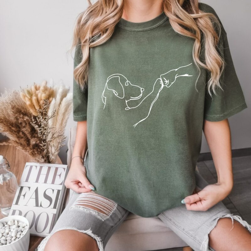 Dog Paw Animal Lover Shirt - Image 2