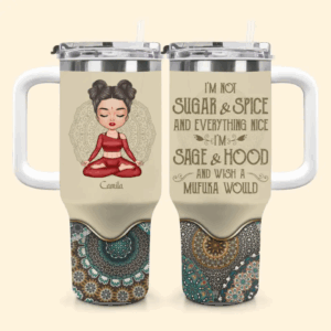 Im Not Sugar And Spice Custom Stanley Quencher 40oz Stainless Steel Tumbler With Handle - Threewoofs