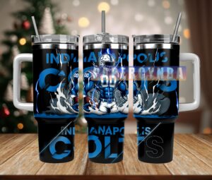 Indianapolis Colts Tumbler Mug - Keep Drinks Hot or Cold, Perfect for Fans