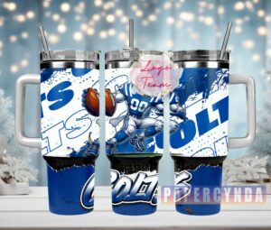 Ultimate Football Fan Tumbler - Insulated Mug with Handle & Straw