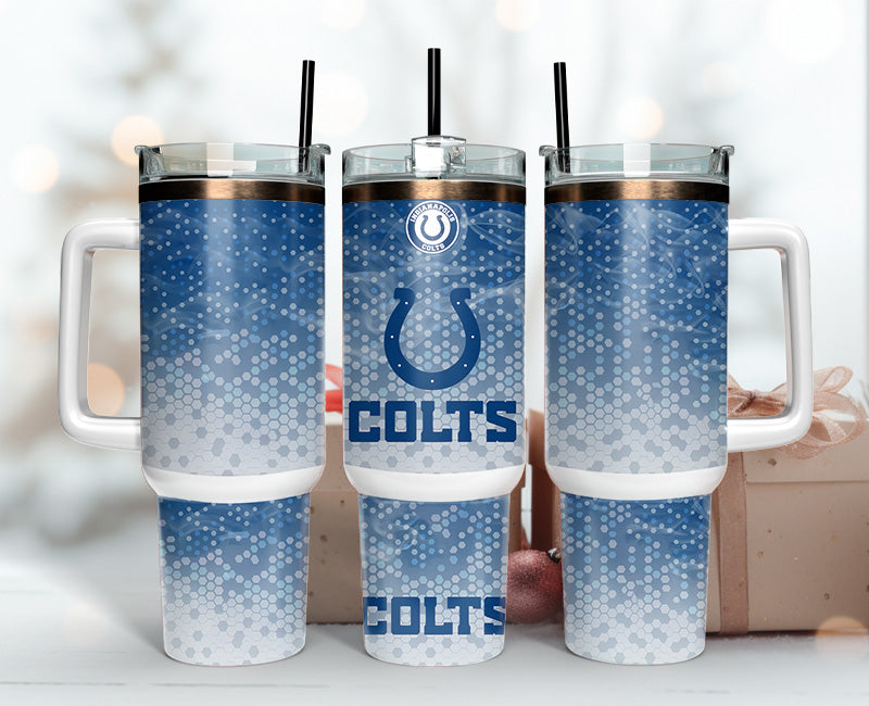 Stylish Colts Insulated Travel Mug - Perfect Gift for Fans