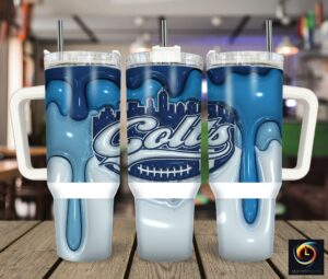 Colts Insulated Tumbler with Handle - Keep Drinks Hot or Cold in Style