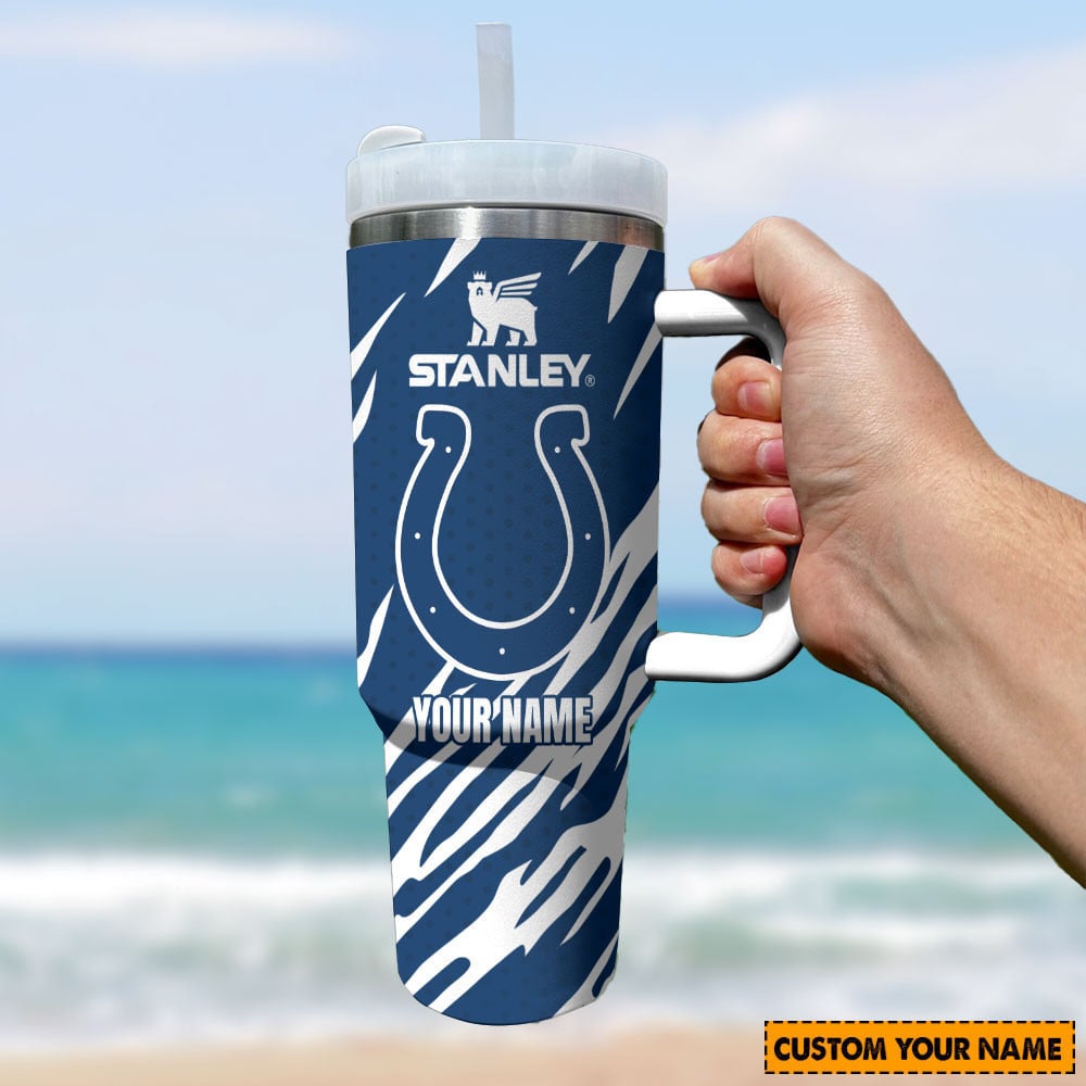 Customizable Blue Sports Tumbler with Handle - Personalized for You