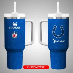 Personalized NFL Team Tumbler with Straw - Custom Text