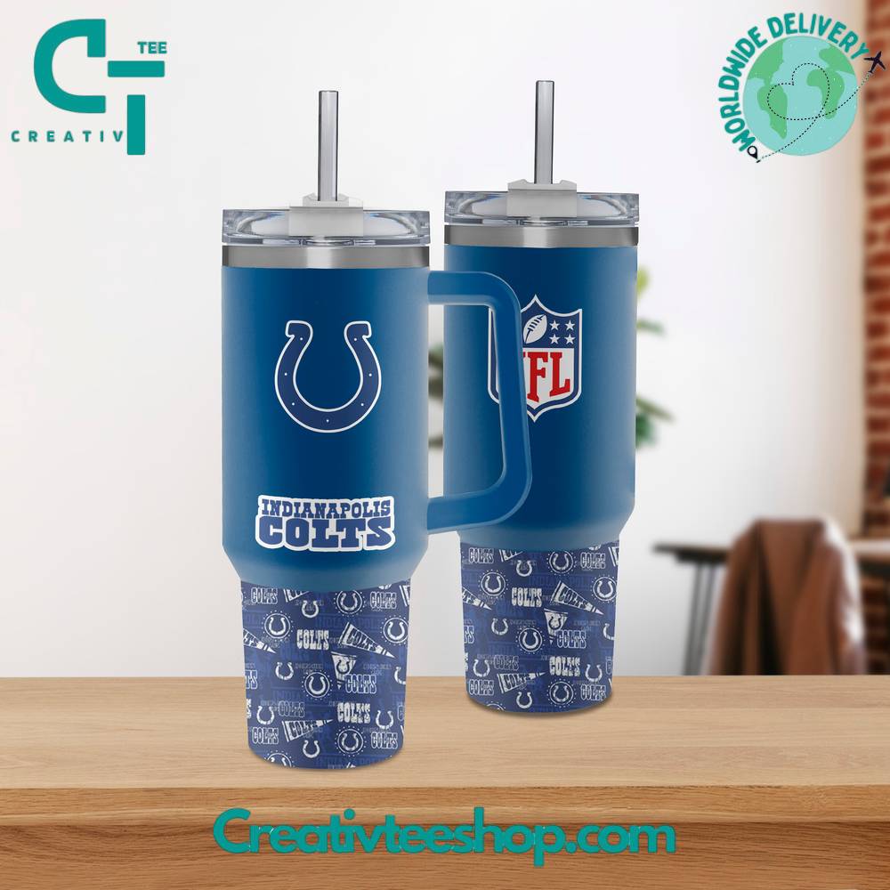 Indianapolis Colts Tumbler with Handle - Perfect for NFL Fans!