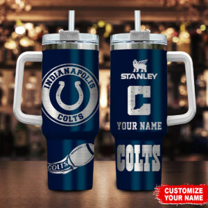 Customizable Indianapolis Colts Tumbler with Handle - Personalized Gift